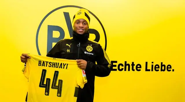 Michy Batshuayi, presentado como nuevo jugador del Borussia Dortmund. Michy Batshuayi, presentado como nuevo jugador del Borussia Dortmund.