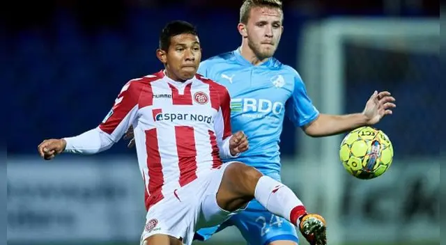 Edison Flores cursa su segunda temporada en el Aalborg BK. Edison Flores cursa su segunda temporada en el Aalborg BK.