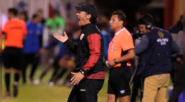 Universitario: Pedro Troglio salió contento de Huaraz por el empate conseguido
