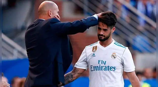 Zidane está decepcionado de Isco y pedirá al Real Madrid que lo venda a final de temporada