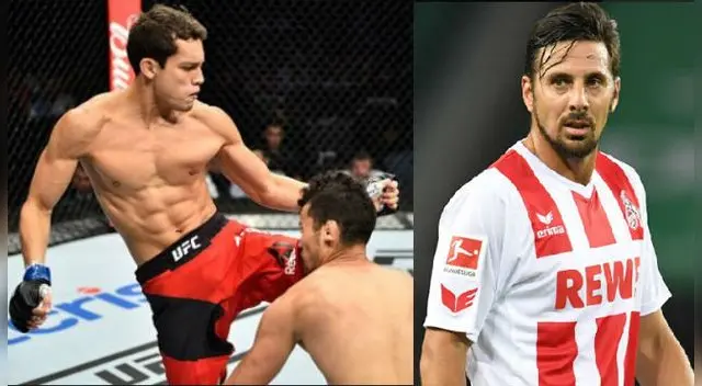 Claudio Pizarro se emocionó por la victoria de Humberto Bandenay. Foto: UFC Claudio Pizarro se emocionó por la victoria de Humberto Bandenay. Foto: UFC