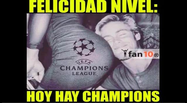 Champions League y San Valentín: los memes hilarantes por el día del fútbol y del amor. Foto: Difusión.