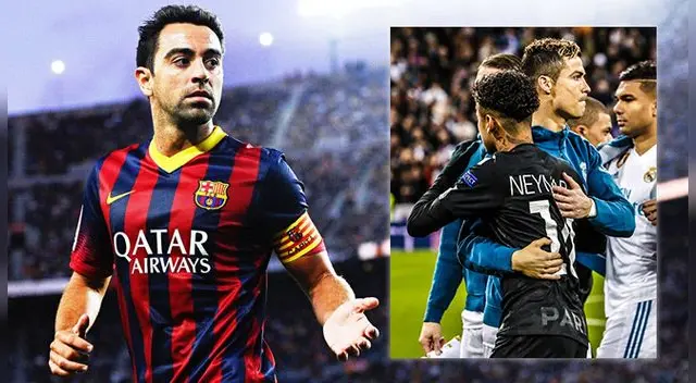 Xavi Hernández, Cristiano Ronaldo y Neymar. Xavi Hernández, Cristiano Ronaldo y Neymar.
