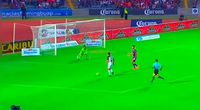 Irven Ávila anotó su primer gol con los Lobos Buap en la Copa MX contra los Pumas.
