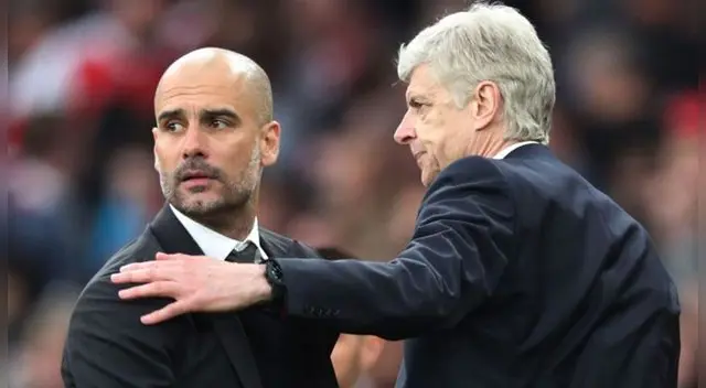 Pep Guardiola y Arsene Wenger Pep Guardiola y Arsene Wenger