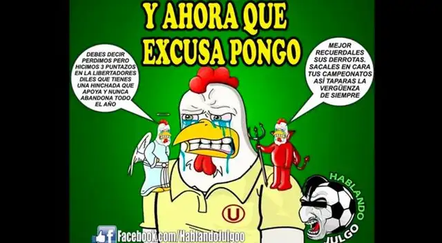 Memes por la caída de Universitario por 3-1 contra Alianza Lima en el Monumental.