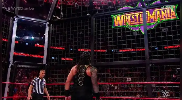 En WWE Elimination Chamber Roman Reigns ganó el combate e irá a Wrestlemania.