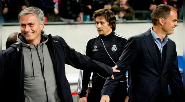 José Mourinho y Frank De Boer coincidieron en algún partido de la Premier League. 