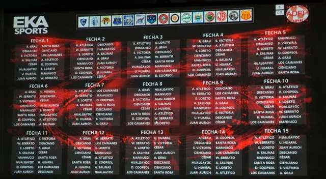 Se sorteó el fixture de la segunda división en la videna. (Foto: ADFP-SD)