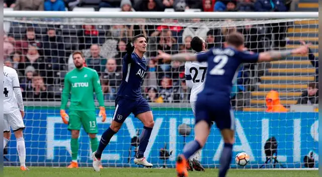 Erik Lamela se mandó un con golazo en la victoria ante el Swansea. (Foto: EFE) Erik Lamela se mandó un con golazo en la victoria ante el Swansea. (Foto: EFE)