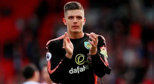 Nick Pope, durante su etapa en el Burnley. Nick Pope, durante su etapa en el Burnley.