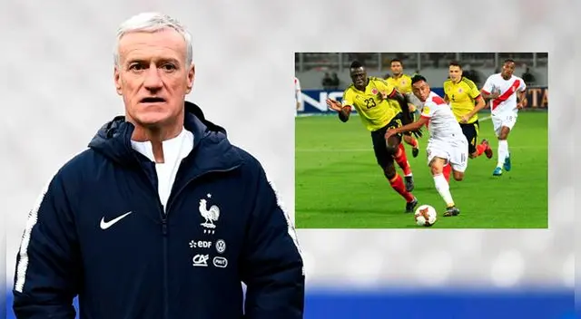 Didier Deschamps comparó a Colombia con Perú.
