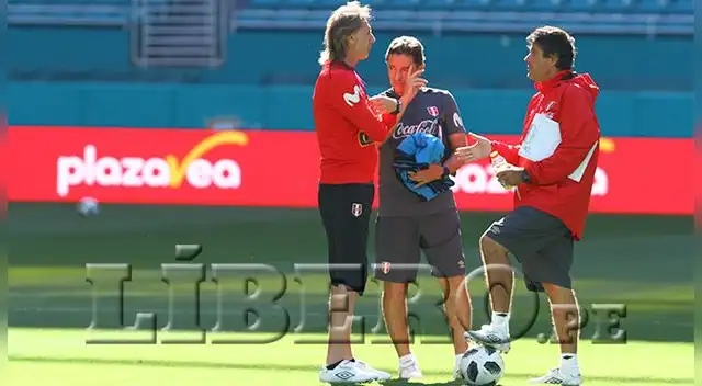 La selección peruana trabajó este jueves en el Hard Rock Stadium previo a su amistoso con Croacia. Foto: Luis Jímenez