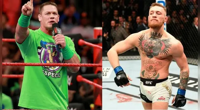 John Cena espera convencer a Conor McGregor para tener una lucha en el ring de la WWE. Foto: WWE / INTERNET