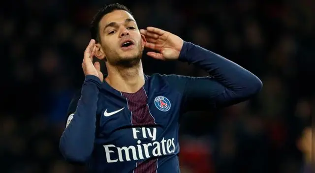 Hatem Ben Arfa, durante un partido del PSG.