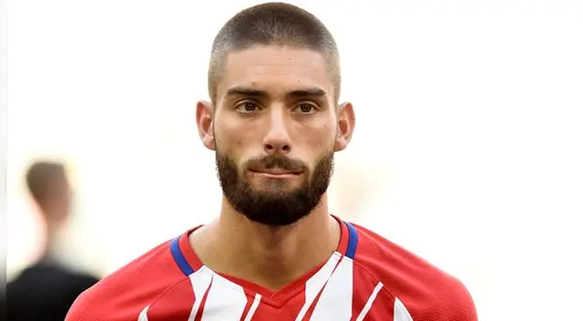 Yannick Carrasco, durante un partido del Atlético Madrid.