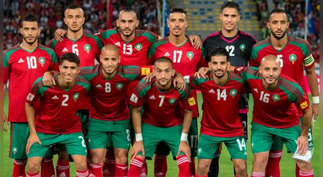 La selección de Marruecos. La selección de Marruecos.
