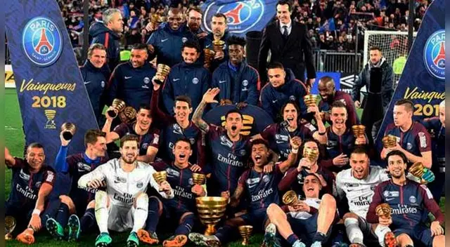 PSG ganó su segundo título de la temporada, ambos sin Neymar. PSG ganó su segundo título de la temporada, ambos sin Neymar.