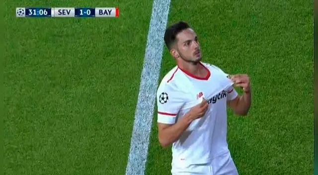 Sevilla vs. Bayern: Pablo Sarabia anotó el primer gol tras una buena jugada en colectivo [VIDEO]