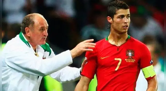 Scolari alabó a Cristiano Ronaldo.