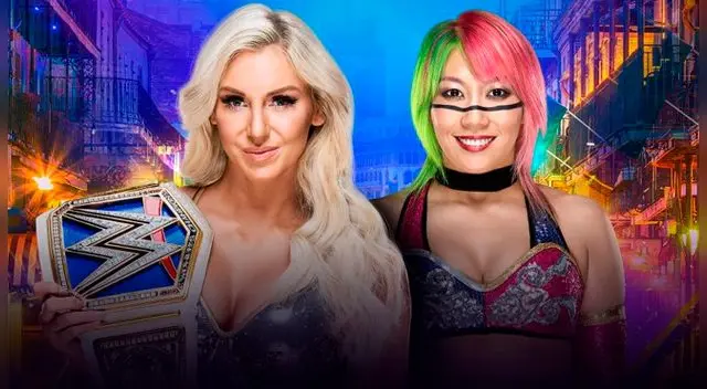 En WWE Wrestlemania 34, Charlotte Flair vs. Asuka por el Campeonato Femenil de SmackDown. Foto: WWE