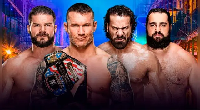 En WWE Wrestlemania 34, Randy Orton vs. Bobby Roode vs Jinder Mahal vs. Rusev por el Campeonato de los Estados Unidos. Foto: WWE