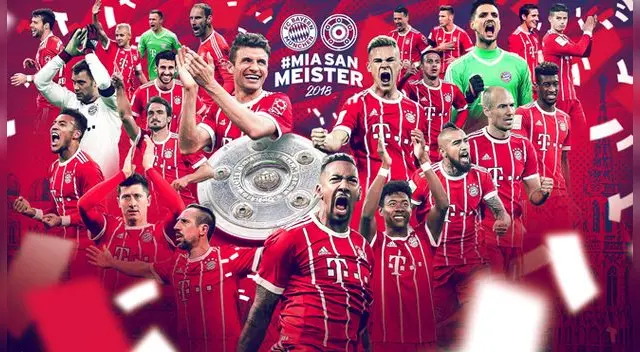 Bayern Múnich salió campeón por sexta vez consecutiva. Foto: Bayern Bayern Múnich salió campeón por sexta vez consecutiva. Foto: Bayern
