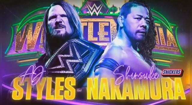 WWE WrestleMania 34: AJ Styles vs. Shinsuke Nakamura por el título de la WWE