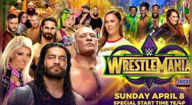 WrestleMania 34 en vivo y en directo. Foto: WWE.com