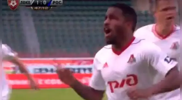 Jefferson Farfán anotó y el Lokomotiv se aferra al primer lugar. Captura: YouTube Jefferson Farfán anotó y el Lokomotiv se aferra al primer lugar. Captura: YouTube