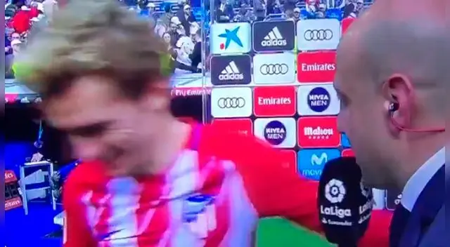 Antoine Griezmann dejó con la palabra en la boca a un periodista Antoine Griezmann dejó con la palabra en la boca a un periodista