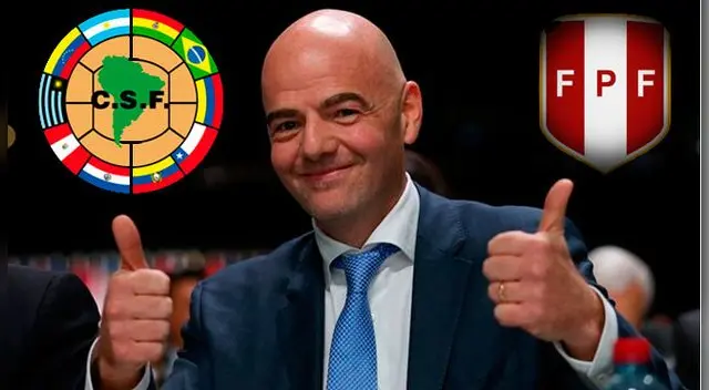 Infantino está feliz con Perú. Infantino está feliz con Perú.