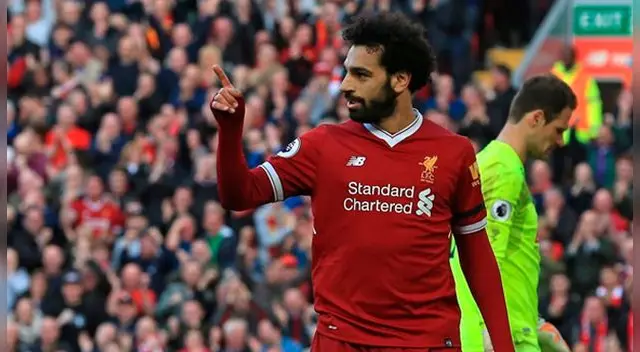 Mohamed Salah celebra un gol con el Liverpool. Mohamed Salah celebra un gol con el Liverpool.