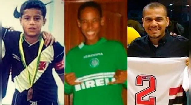 Philippe Coutinho, Neymar y Dani Alves.