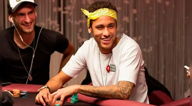 Neymar estaba jugando póker mientras el PSG lograba el título de la Ligue 1