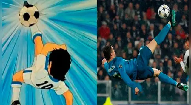 Cristiano Ronaldo y Oliver Atom. Cristiano Ronaldo y Oliver Atom.
