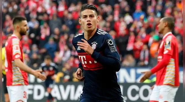 James está cedido por dos temporadas al Bayern Múnich procedente del Real Madrid. James está cedido por dos temporadas al Bayern Múnich procedente del Real Madrid.