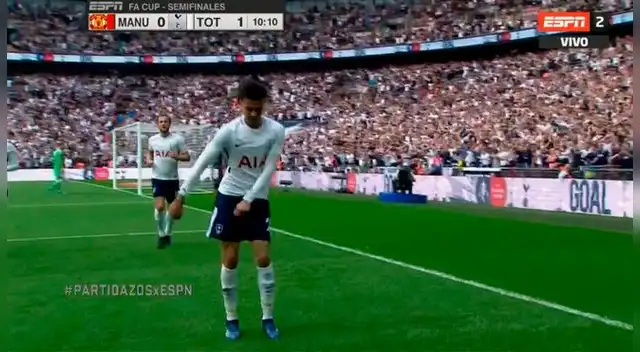 Dele Alli rompió la paridad en Wembley. Dele Alli rompió la paridad en Wembley.