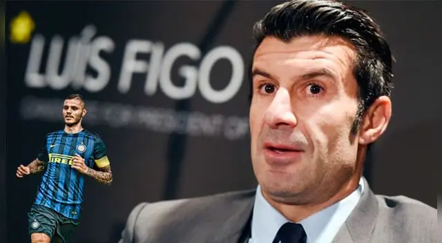 Luis Figo vi bien a Icardi en el Real Madrid.