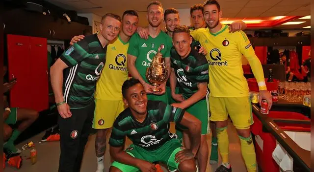 Renato Tapia consiguió su cuarto título con la camiseta de Feyenoord desde su llegada en el 2016.