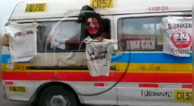 Integrantes de la Trinchera Norte en la combi. Fuente: RPP Integrantes de la Trinchera Norte en la combi. Fuente: RPP