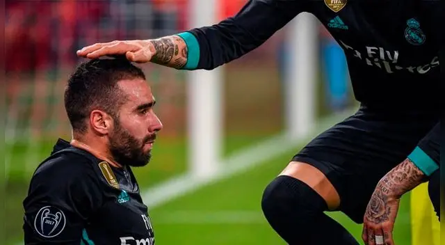 El lamento de Dani ante su lesión. El lamento de Dani ante su lesión.