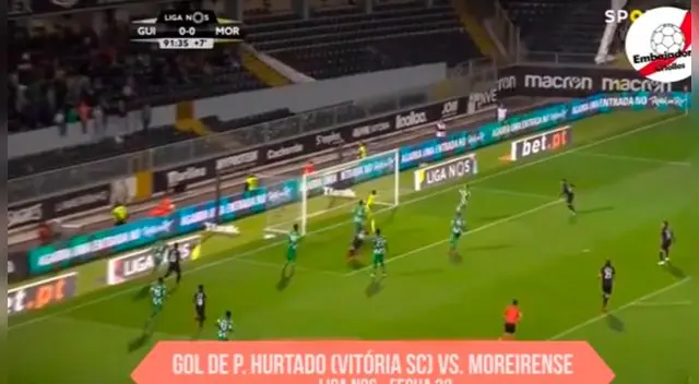 Paolo Hurtado suma 11 goles con la ‘mica’ del Vitoria Guimaraes en la ‘Primeira Liga’. Paolo Hurtado suma 11 goles con la ‘mica’ del Vitoria Guimaraes en la ‘Primeira Liga’.