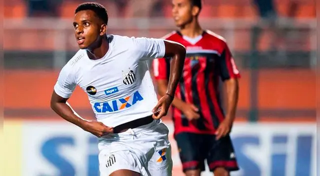 Rodrygo Goes tiene 17 años y el Barcelona lo quiere. Actualmente brilla en el Santos. 