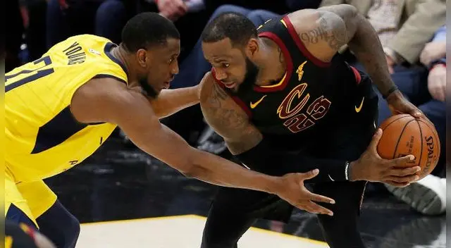 Cleveland Cavaliers, de LeBron James, busca la clasificación a semis de la NBA ante Indiana Pacers. Foto: EFE