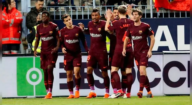 Barcelona logró levantar la copa de la Liga Santander 
