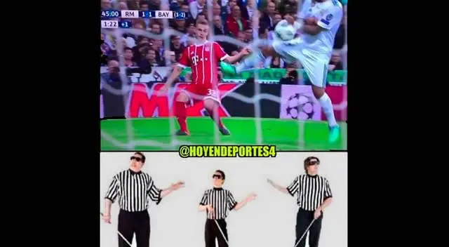 Los mejores memes del empate por 2-2 entre Real Madrid 2-2 y Bayern Munich en la Champions League.