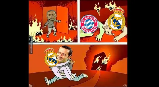 Los mejores memes del empate por 2-2 entre Real Madrid 2-2 y Bayern Munich en la Champions League.