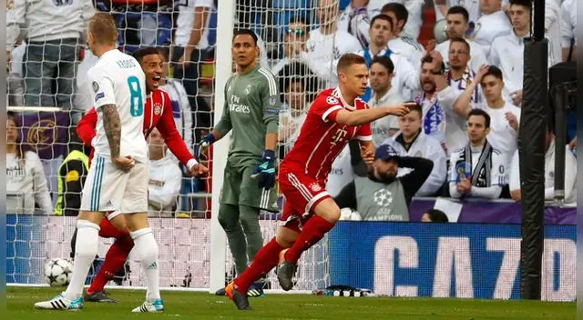Real Madrid vs. Bayern Múnich: Joshua Kimmich lleva cuatro goles en la Champions League Real Madrid vs. Bayern Múnich: Joshua Kimmich lleva cuatro goles en la Champions League