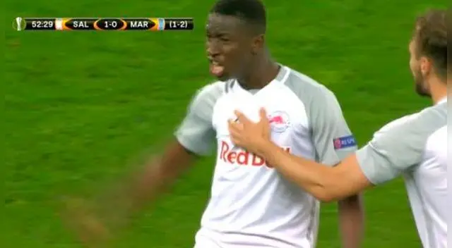 Amadou Haidara sumó su gol número 7 con el Salzburgo en la presente campaña 2017-18. Amadou Haidara sumó su gol número 7 con el Salzburgo en la presente campaña 2017-18.